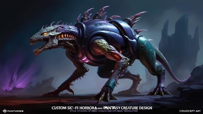 Gig Preview - Make you custom sci fi horror and fantasy creature concept or character desig