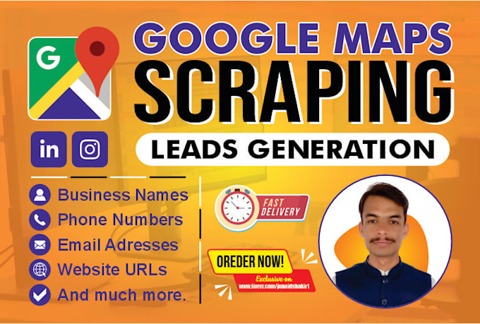 Gig Preview - Do google map scraping, website data scraping and extract business leads