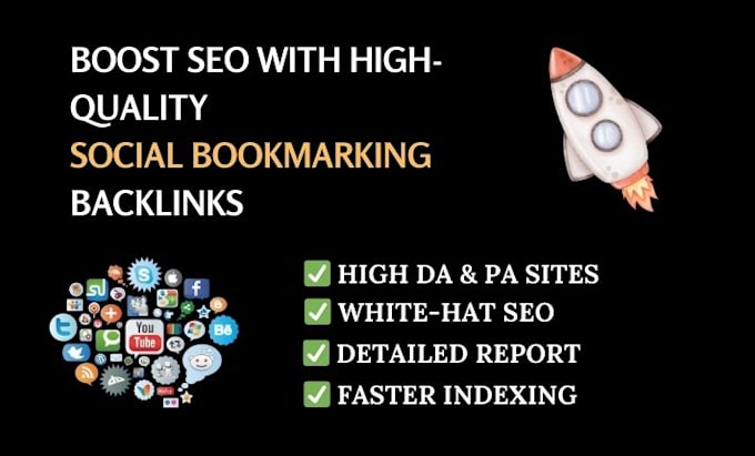 Gig Preview - Boost your rankings with high quality social bookmarking backlinks