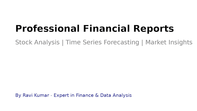 Gig Preview - Perform volatility modeling time series forecasting