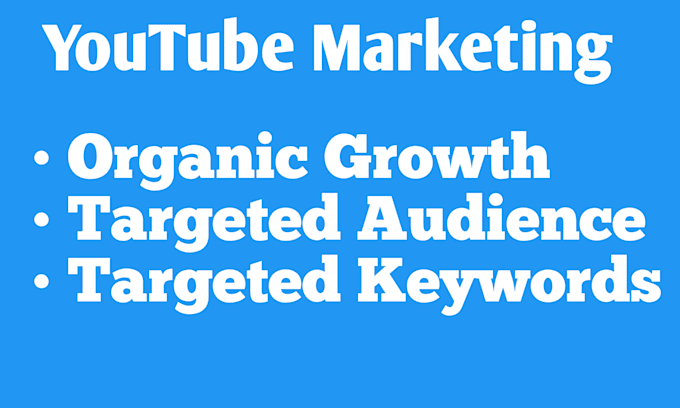 Gig Preview - Do youtube video marketing expert