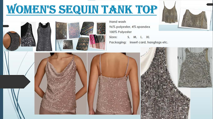 Gig Preview - Produce sequin tank top