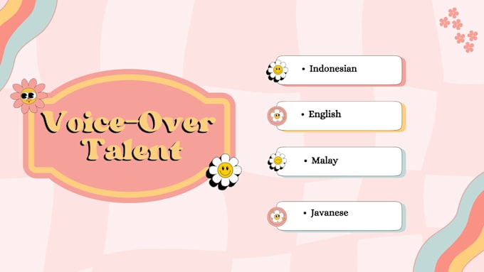 Bestseller - do a female voiceover in indonesian, english, malay and javanese