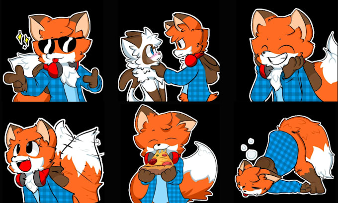 Gig Preview - Draw furry, telegram stickers animated furry sticker crypto discord nsfw sticker