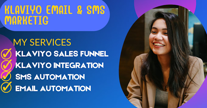 Gig Preview - Set up klaviyo email and sms marketing automation flows for ecommerce businesses