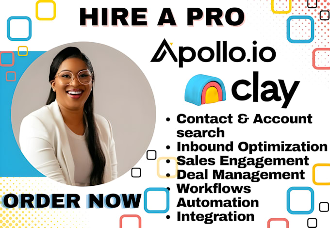 Gig Preview - Clay com apollo io sequence hubspot outreach linkedin automation clay com apollo