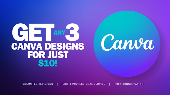 Gig Preview - Create any canva design for your business or brand