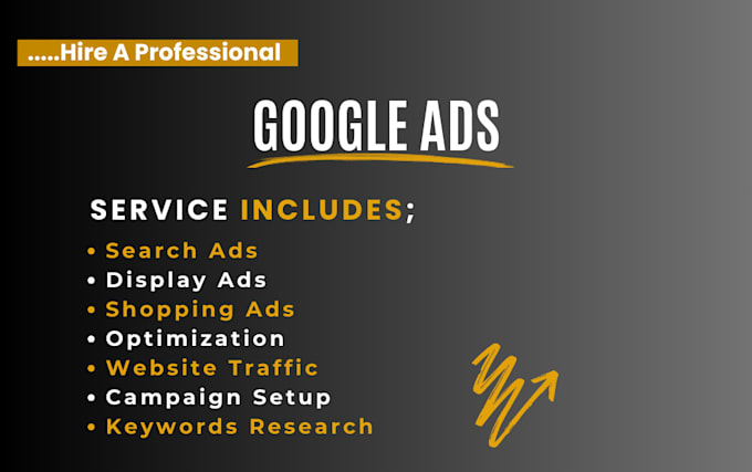 Gig Preview - Be your google ads manager expert from a to z