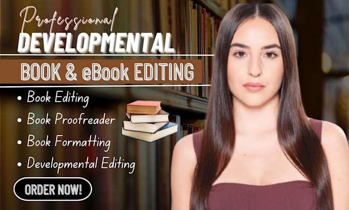 Bestseller - be your developmental book editor, copy editing and format your book