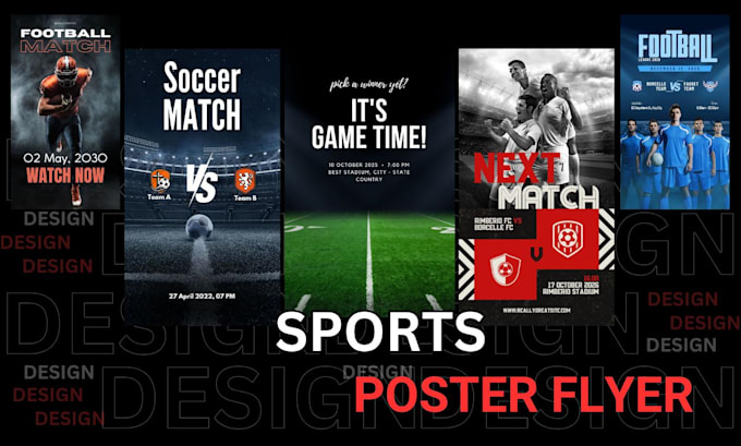 Bestseller - design modern high quality sports poster