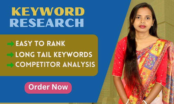 Gig Preview - Deliver top notch SEO keyword research and competitor analysis