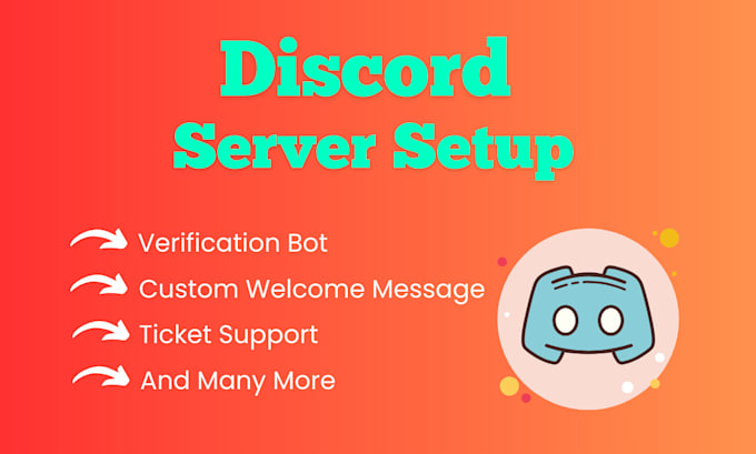 Gig Preview - Be your discord server builder, discord server setup