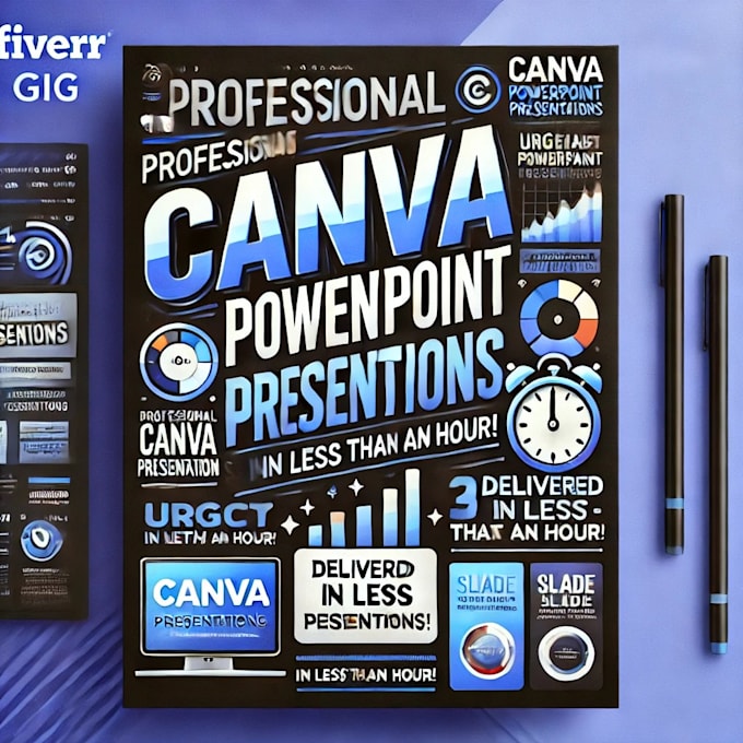 Gig Preview - Design professional and eye catching canva presentations urgently