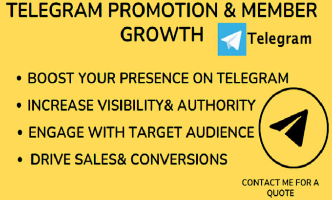 Gig Preview - Boost your telegram group or channel to get organic real and active subscribers