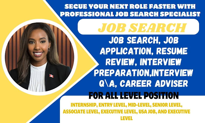 Gig Preview - Search and apply jobs, USA jobs applying reverse recruit, job hunt