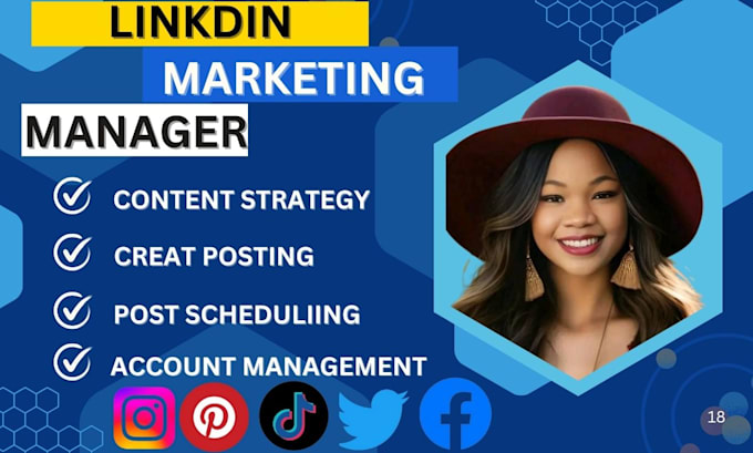 Gig Preview - Be your linkedin marketing manager