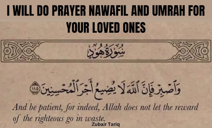 Gig Preview - Do prayer nawafil and umrah for your loved ones