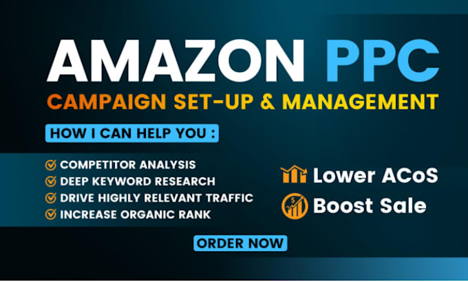 Gig Preview - Setup amazon PPC campaigns, amazon fba ppc ads campaign