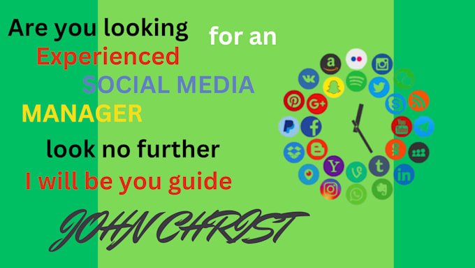 Gig Preview - Be your social media manager and professional graphic designer