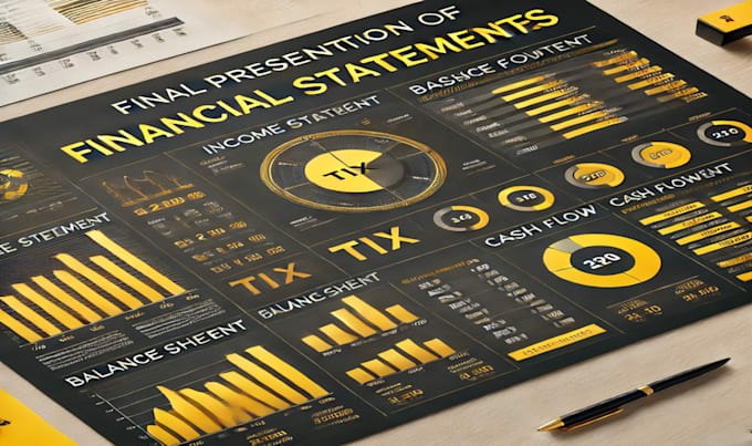 Gig Preview - Make your journal ledger, trial balance and financial statements