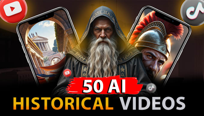 Bestseller - create epic ai history videos for youtube and tiktok