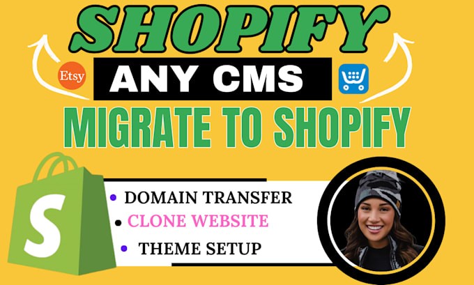 Bestseller - clone website domain transfer migrate wordpress magento squarespace to shopify