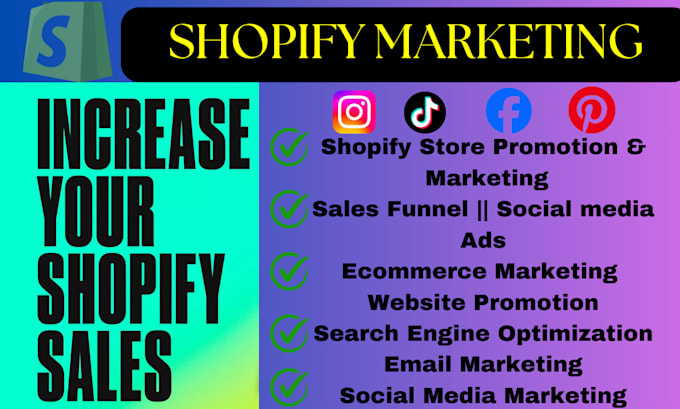 Gig Preview - Promote shopify store, boost shopify sales, or ecommerce dropshipping marketing