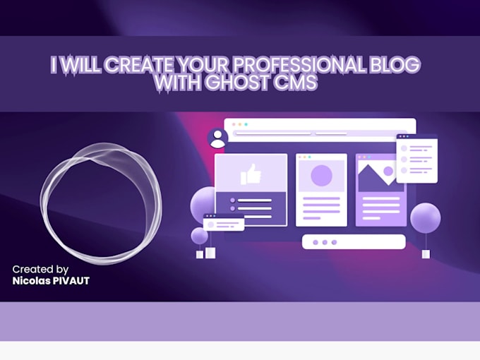 Gig Preview - Install and customize your ghost website for a professional blog