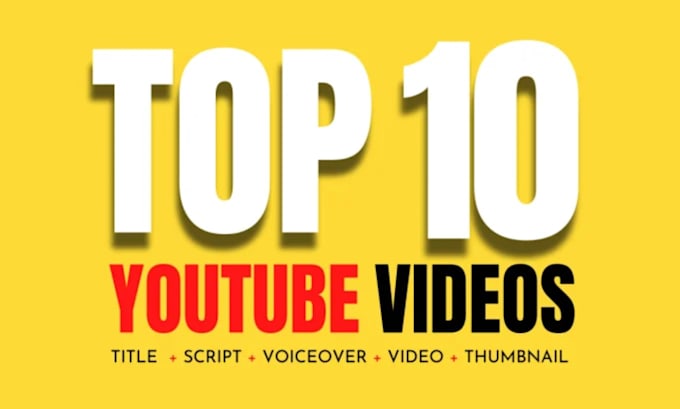 Gig Preview - Create top 10 cash cow faceless videos and cash cow youtube automation channel