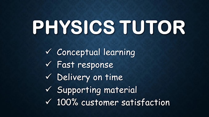 Bestseller - tutor physics online to any ability