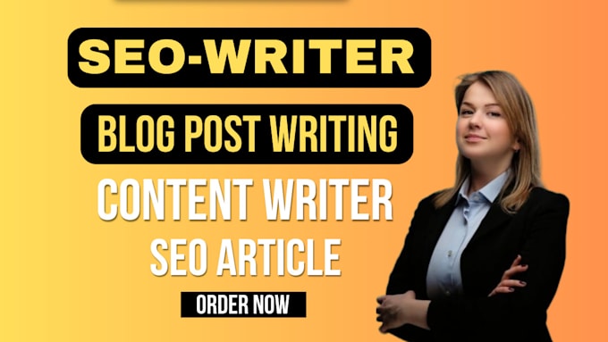 Gig Preview - Write SEO blog post, article, website content writing