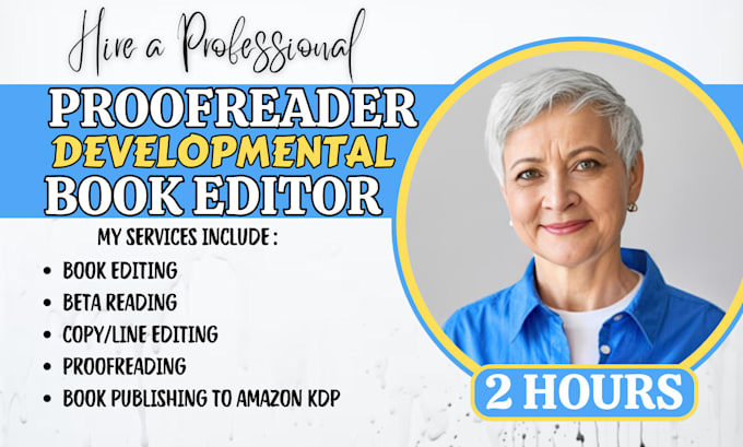 Gig Preview - Developmental book editor, proofread fiction or non fiction book formatting