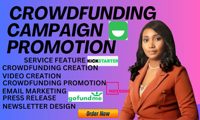 Bestseller - do effective crowdfunding campaign promotion for gofundme indiegogo kickstarter