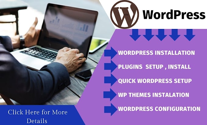 Gig Preview - Quick install and setup wordpress website themes, plugins