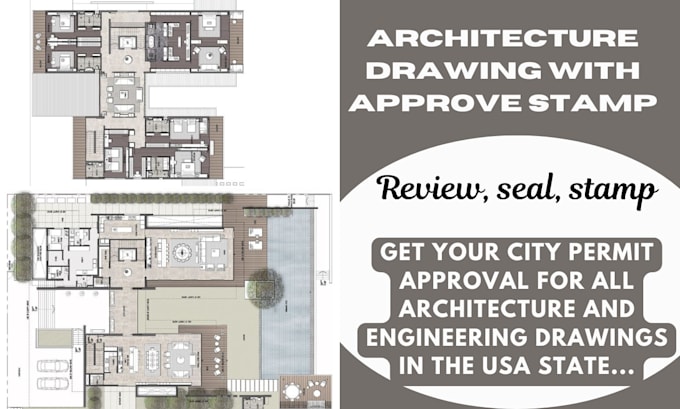 Gig Preview - Review stamp and draw engineering and architecture plan for all USA city permit