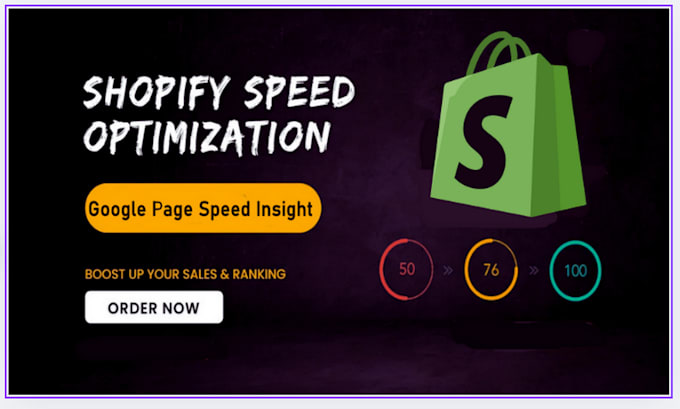 Gig Preview - Increase shopify store speed and website page speed optimization