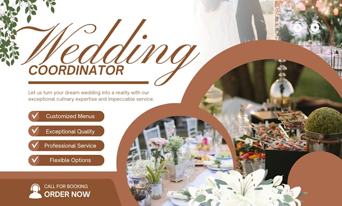 Gig Preview - Be the best virtual wedding coordinator for event planning