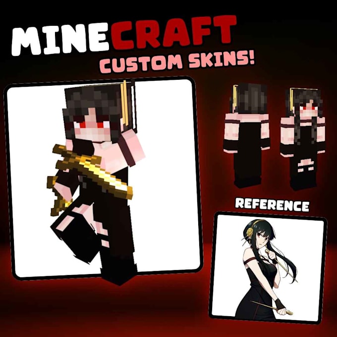 Bestseller - create a custom minecraft skin for you