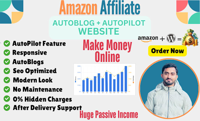 Bestseller - create autopilot amazon affiliate marketing website with autoblog