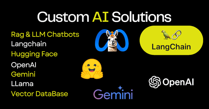 Gig Preview - Build ai agents, ai chatbots, rag llms, with langchain , crewai