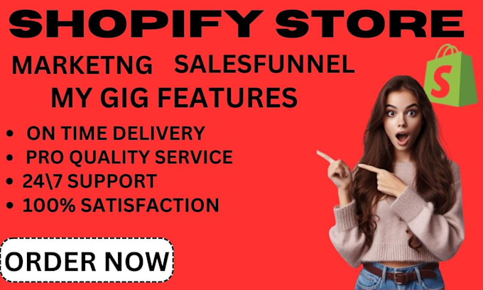 Gig Preview - Do shopify store sales, shopify dropshipping marketing or website promotion