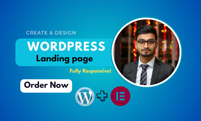 Gig Preview - Design unique responsive wordpress landing page