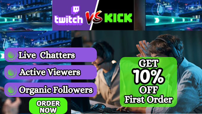 Gig Preview - Promote your twitch and kick channel professionally in 24 hours