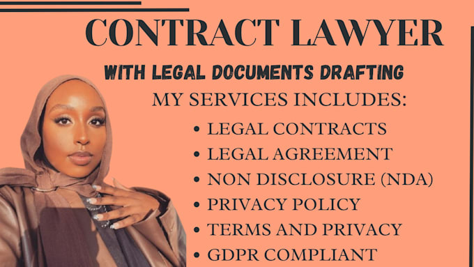 Gig Preview - Draft terms and conditions, privacy policy, nda, legal agreement