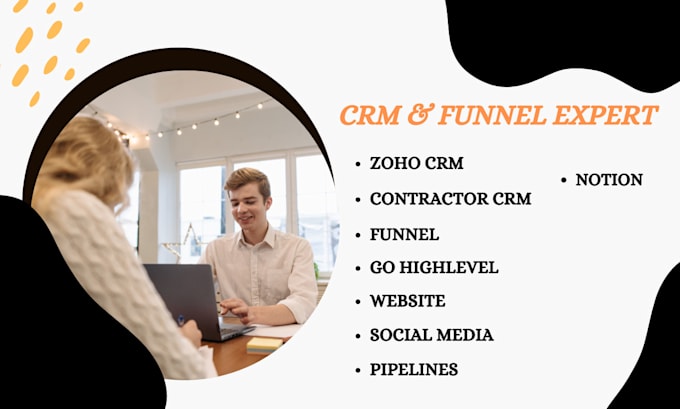 Gig Preview - Contractor CRM setup zapier, gohighlevel, zoho, monday, notion