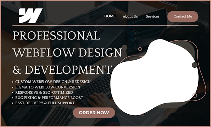 Gig Preview - Design, redesign, develop webflow website, figma to webflow design and fix bugs