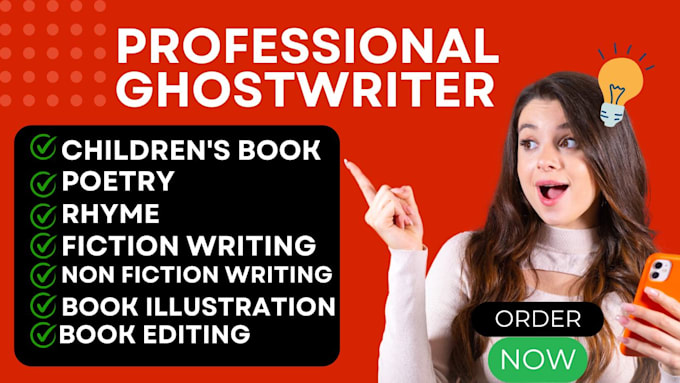 Gig Preview - Children book ghostwriter, engaging children book writer, kid moral story book