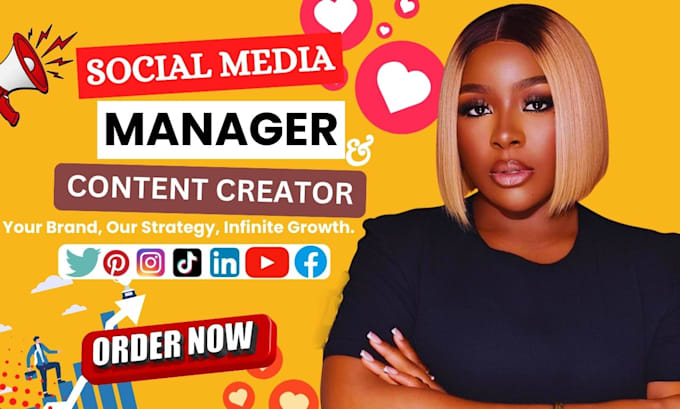 Gig Preview - Be your social media manager and content creator instagram marketing