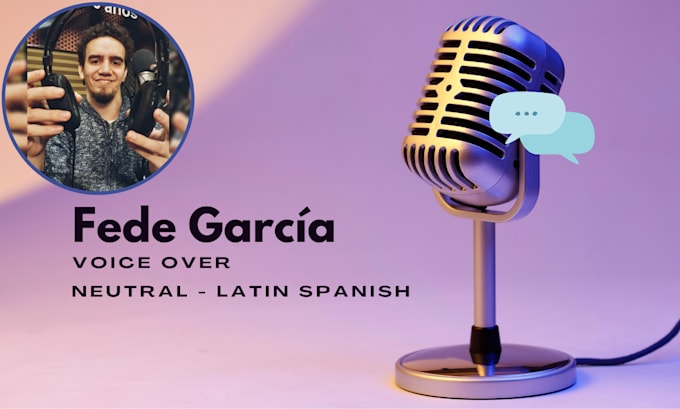 Gig Preview - Record a commercial voice over in neutral spanish