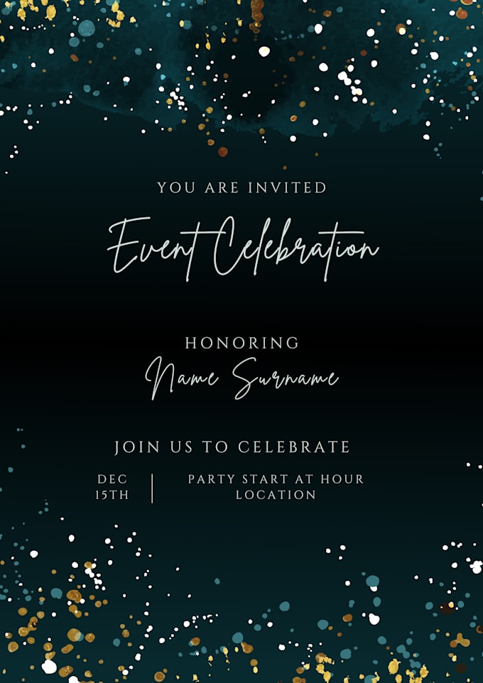 Gig Preview - Create invitation design for every event